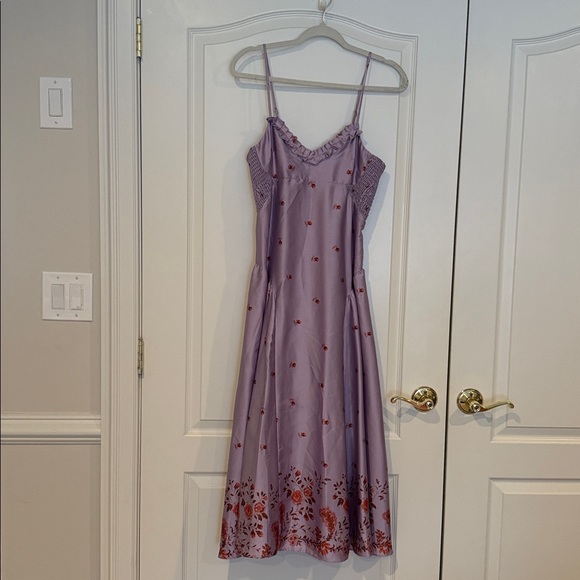 Lavender Floral Slip Dress Intimately by Free People Size M - Picture 6 of 9